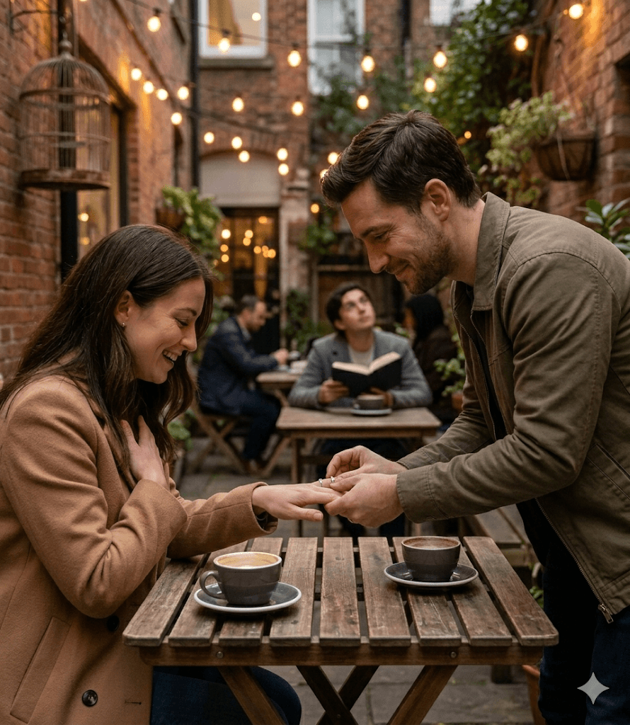 Couple enjoying a meaningful conversation